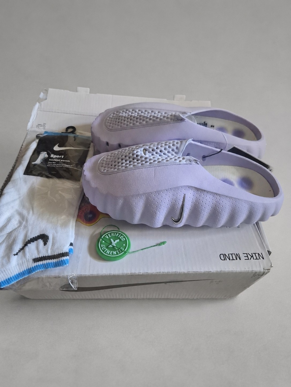 Nike Kids Lavender Slip-On Foam Sandal Clog